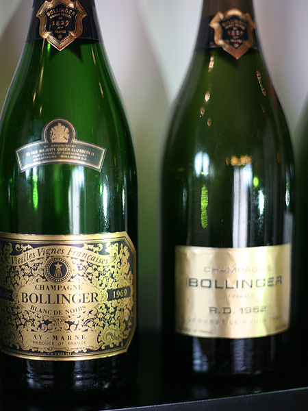 Bollinger’s 1969 Vieilles Vignes Française (left) and 1952 R.D.