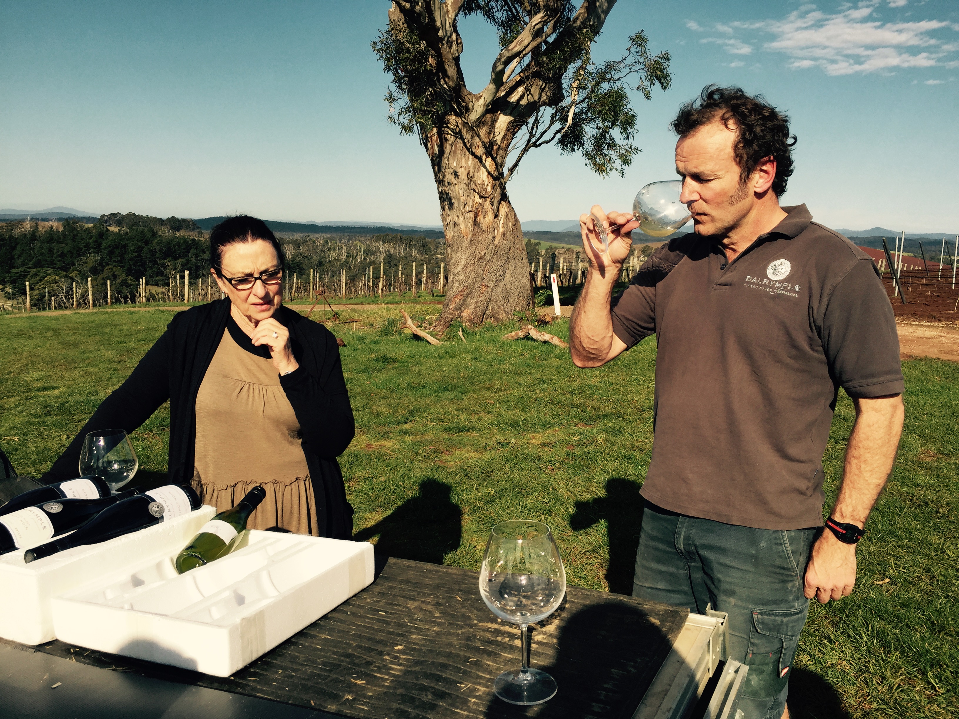 Tasting Dalrymple and Jansz wines