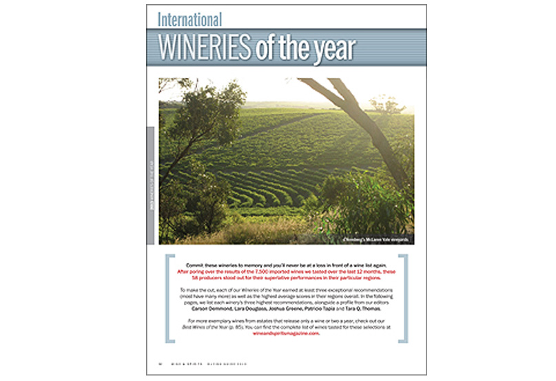 International Wineries of the Year