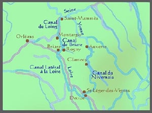 The Canal du Loing was completed in 1634, providing transport for produce from the Loire and Burgundy to Paris.