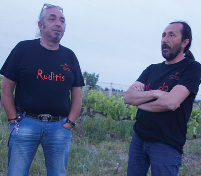 Few people push the white wine possibilities in northern Greece quite as far as the Tatsis brothers, Stergios (left) and Perikles.