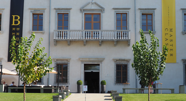 Vila Vipolze in Dobrovo, Slovenia; site of the First International Rebula Masterclass, August 2017