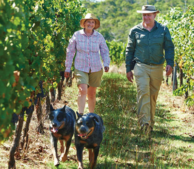 Clare and Keith Mugford of Moss Wood