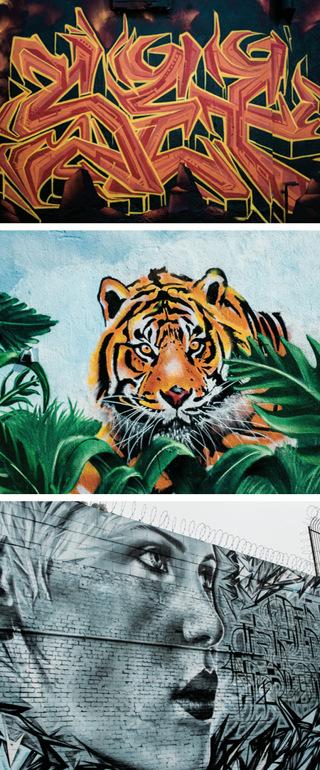 Graffiti in the Arts District.