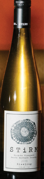 Stirm 2016 Santa Barbara Kick-On Ranch Riesling $20