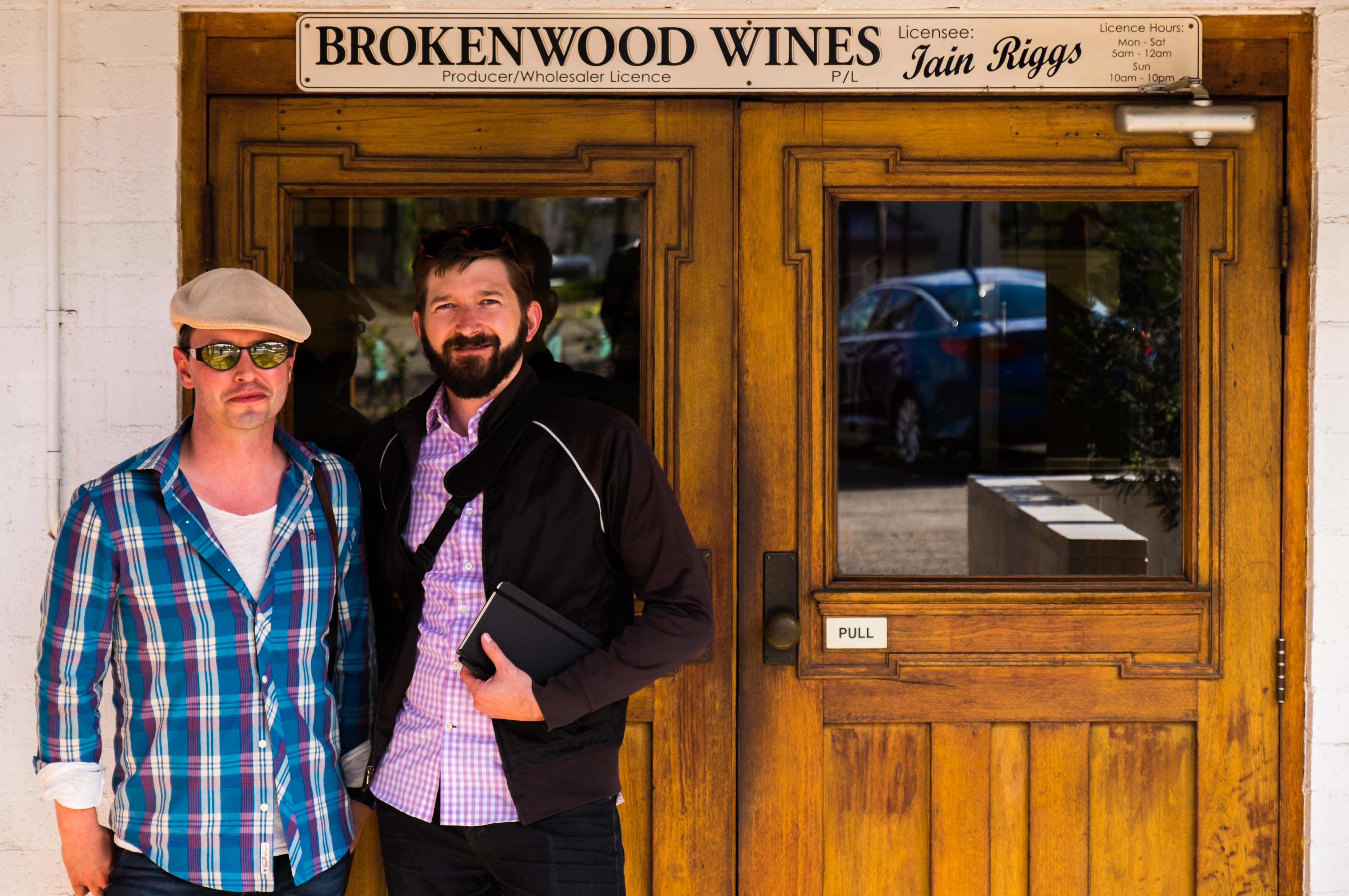 Brad and Luke at Brokenwood