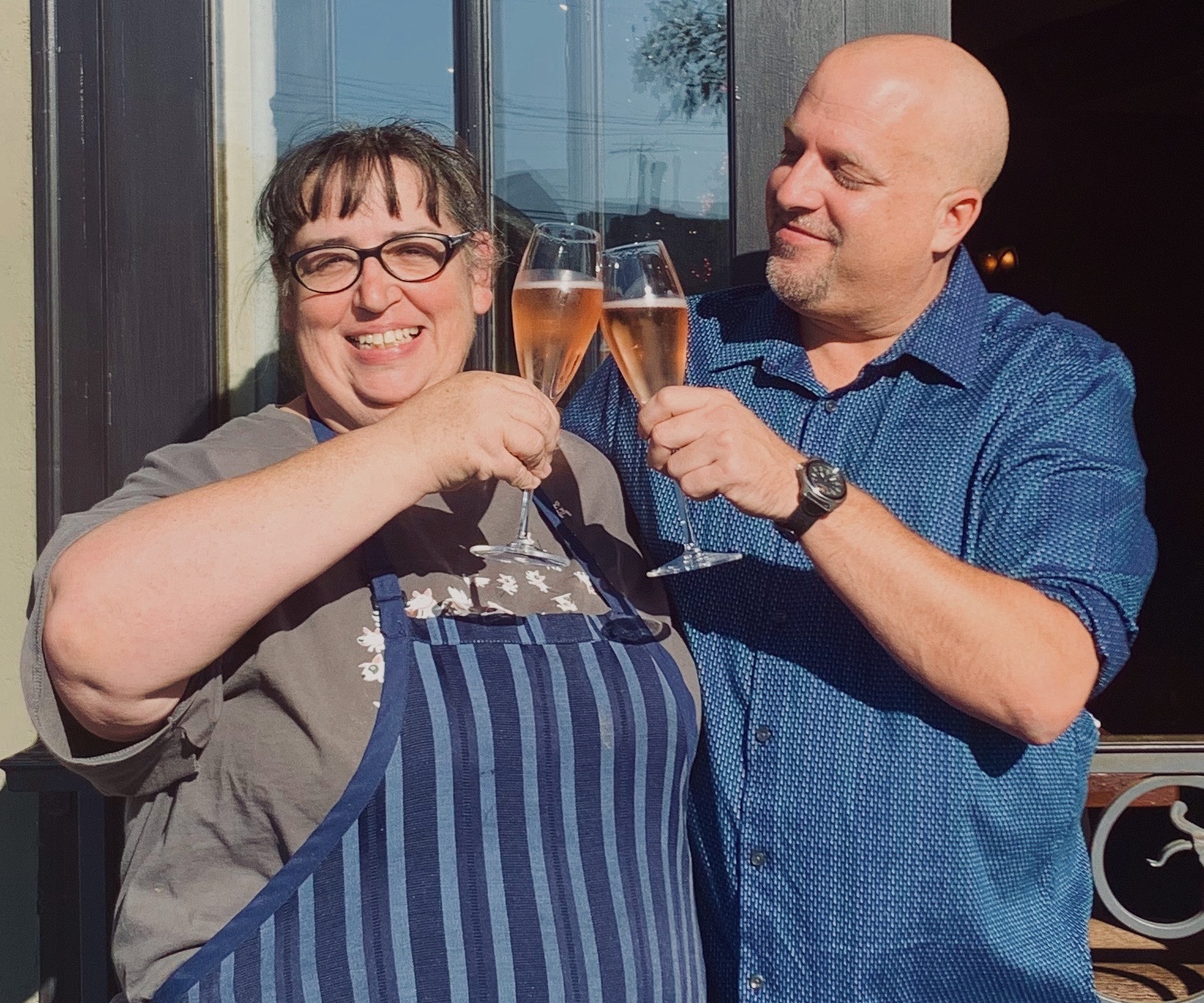 Chef Elaine Osuna and Jeff Berlin