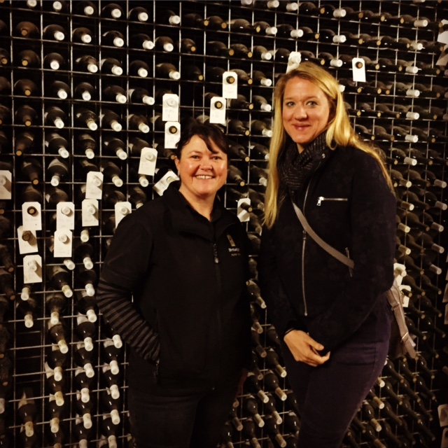 Sarah Crowe, winermaker at Yarra Yerring with Sarah Clarke