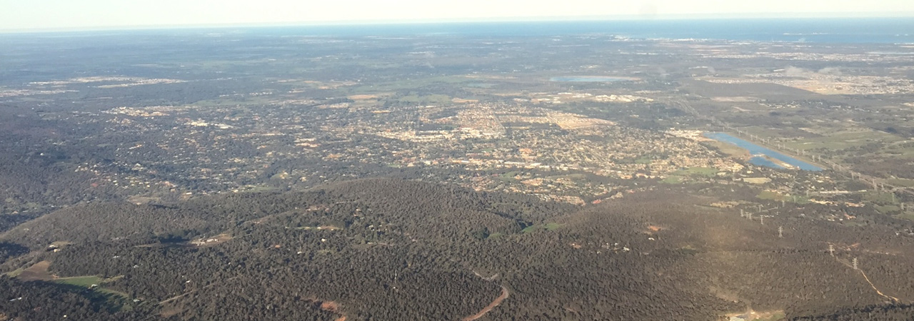 Aerial view of Australia